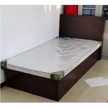 单人床 木质 1.2*2米+床垫棕垫厚7cm